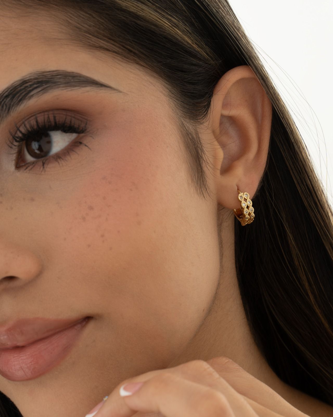 Aretes candonga Interlace