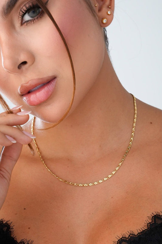 Cadena Destellos 2.5 Mm 45 Cms — Oro Laminado