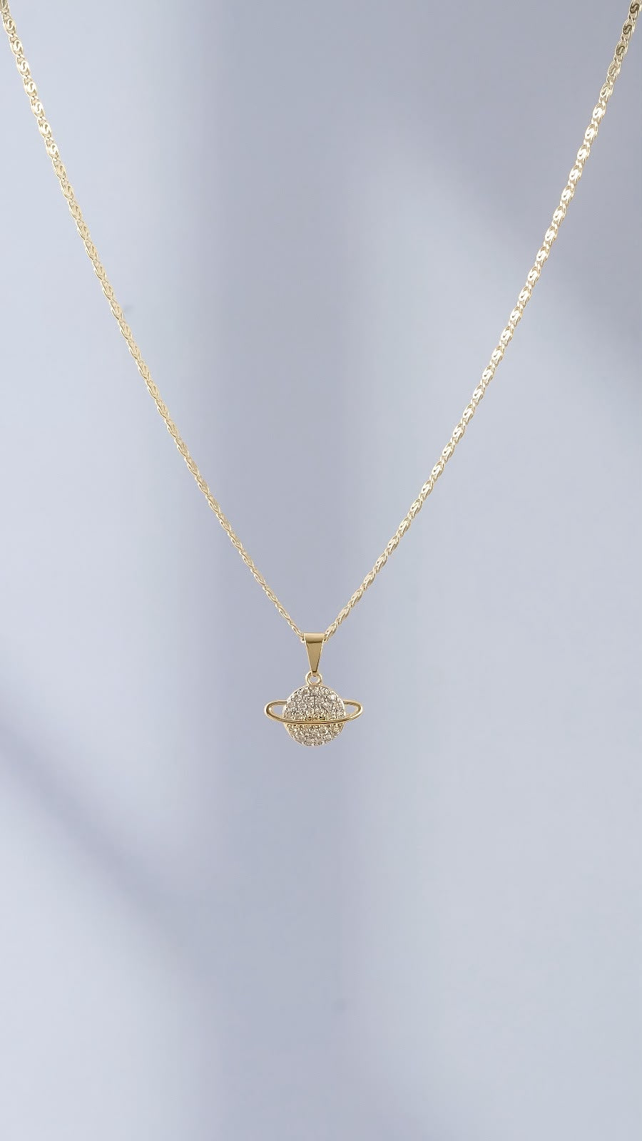Cadena Caracol Plana 1.80 mm 45 Cms — Oro Laminado