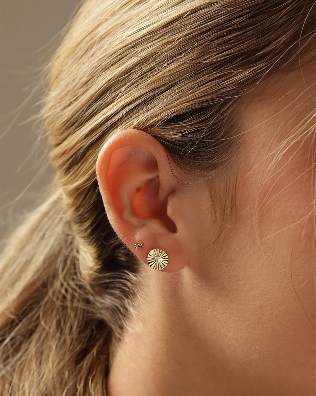 Aretes Sol redondo 8mm