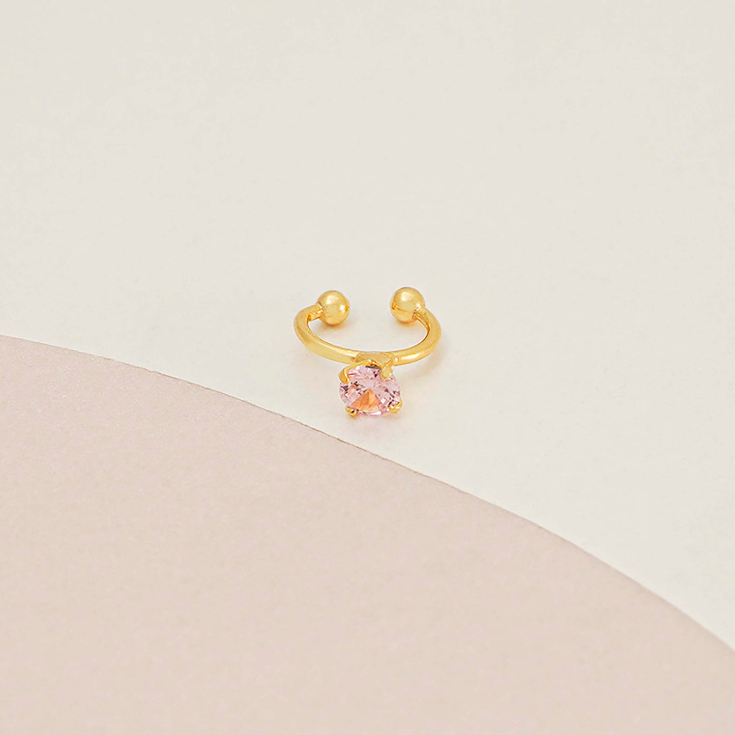 Aretes Pearcing fake 1.4cm ROSADO