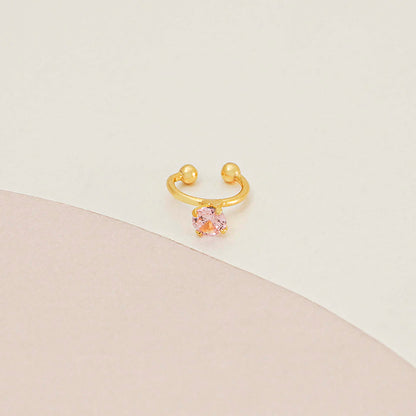 Aretes Pearcing fake 1.4cm ROSADO