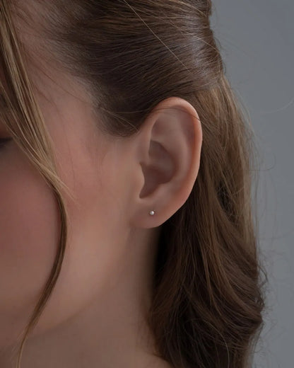 Aretes Topo Balin #2 en plata.