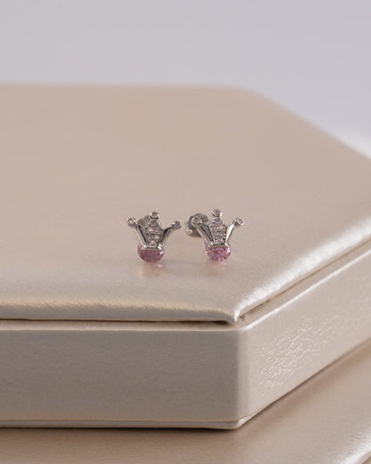 Arete Royal Rose 8,6 mm — Plata 925