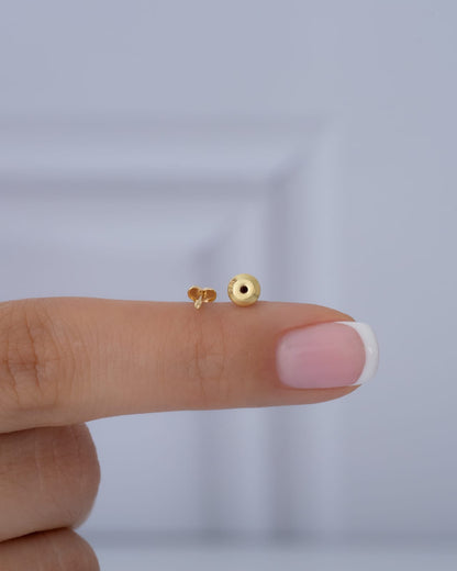 Arete Topo Love 3 mm — Oro Laminado