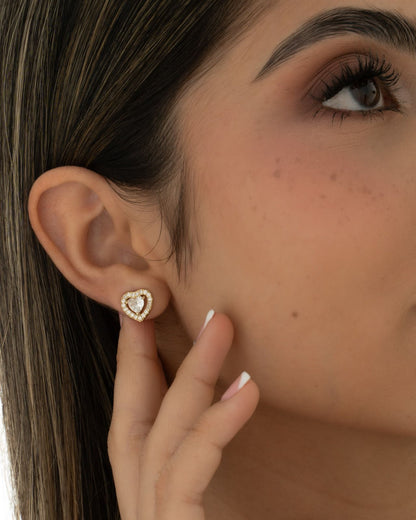 Aretes Amore Halo 9 mm