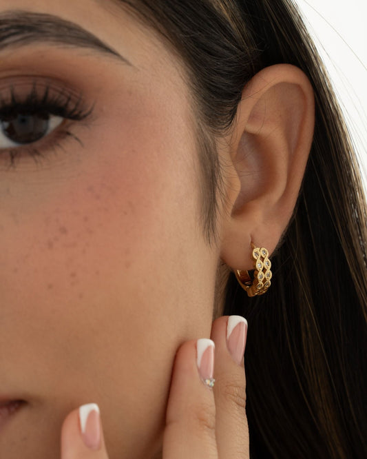 Aretes candonga Interlace