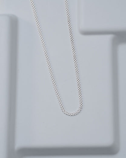 Cadena China 3 mm 65 Cms en plata