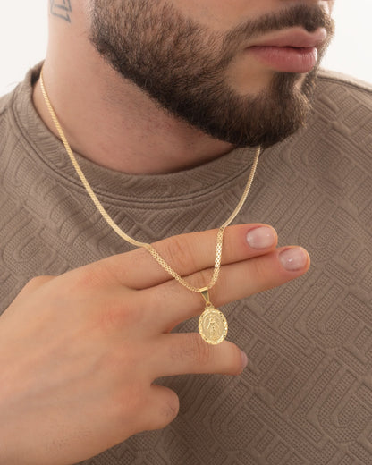 Cadena China IT 3 mm 65 Cms — Plata 925 con Oro 18K