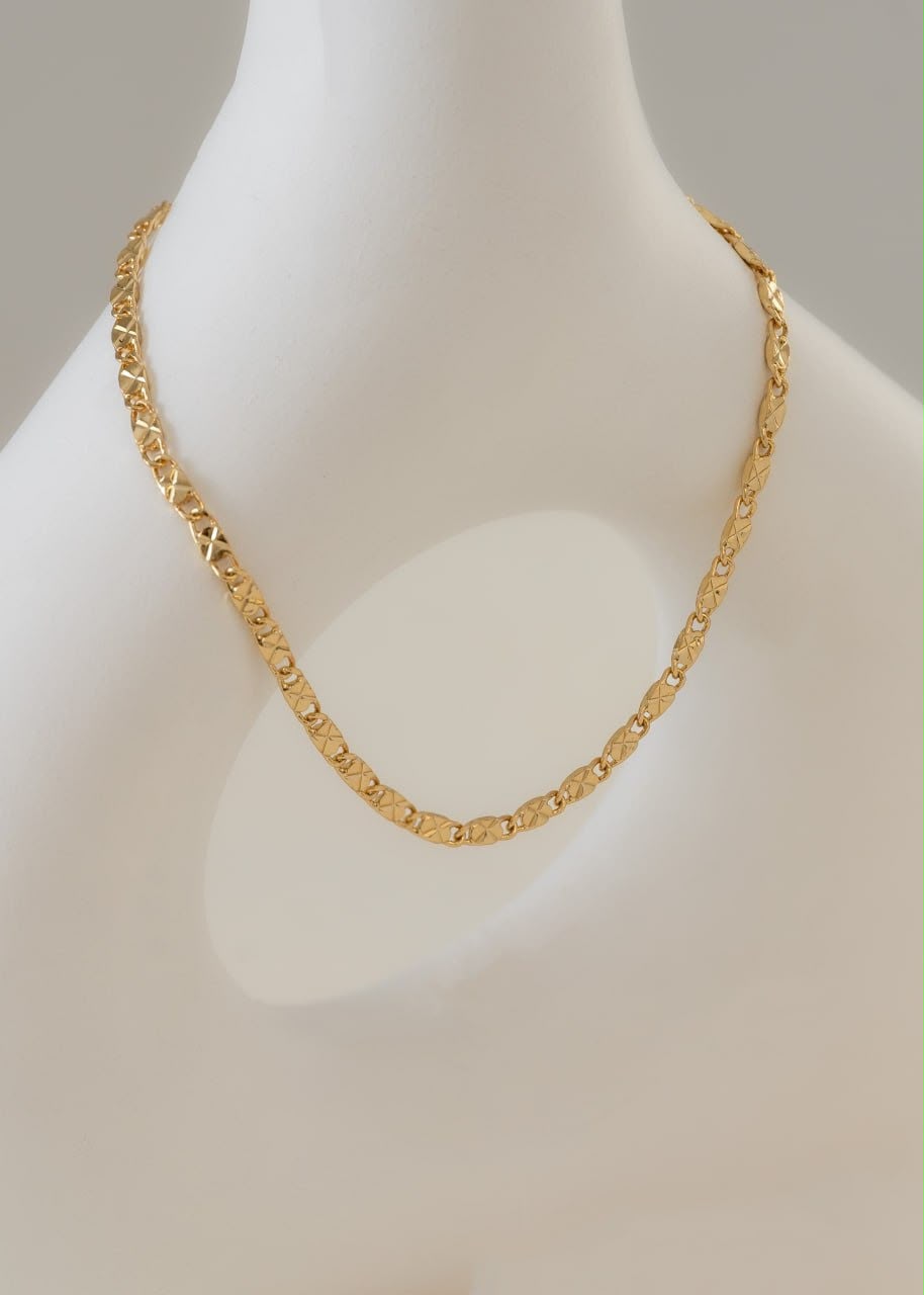 Cadena Destellos 2.5 Mm 45 Cms — Oro Laminado