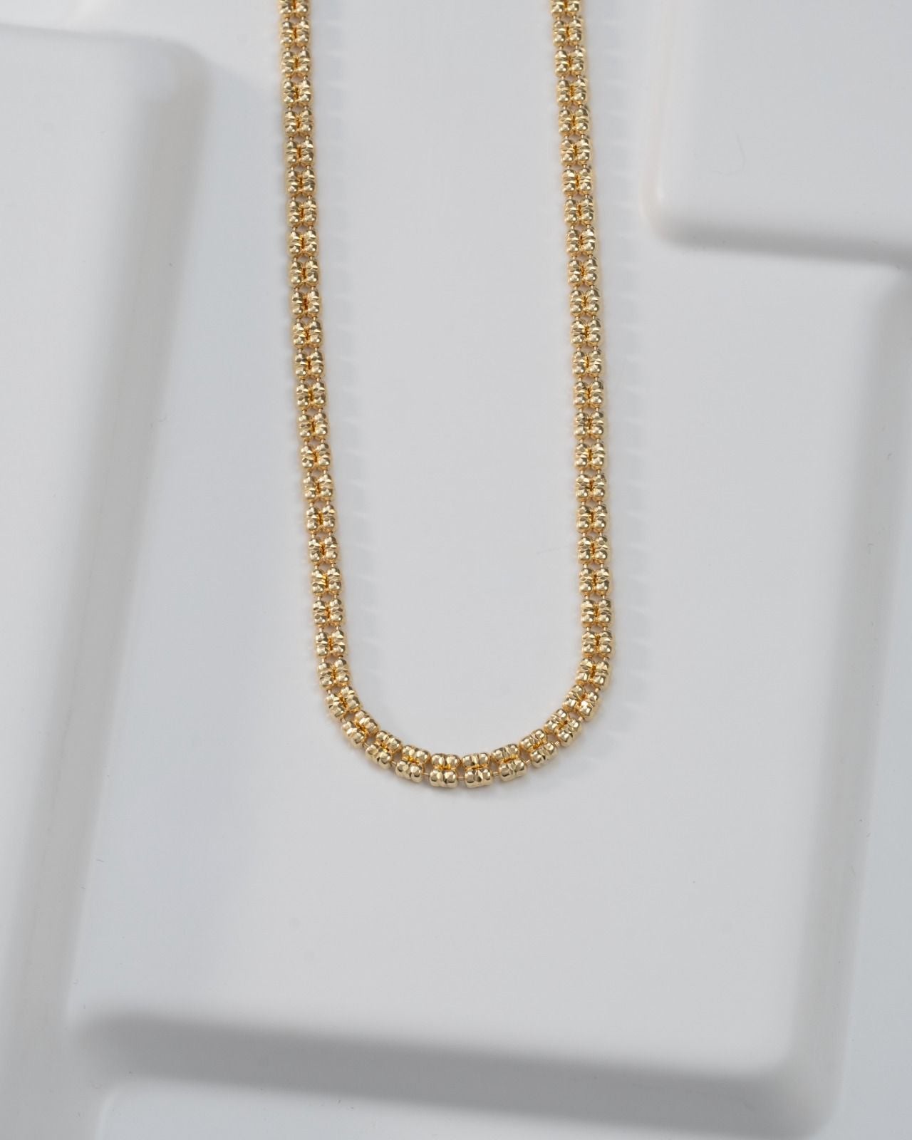 Cadena ICE GOLD  2L IT 65 Cms base plata