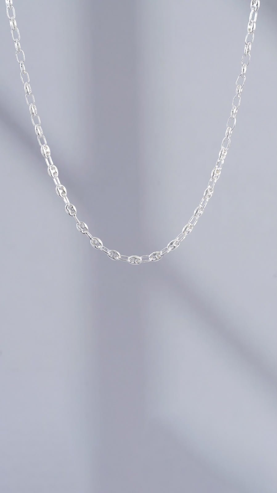 Cadena tipo GCI en plata 4,5 mm