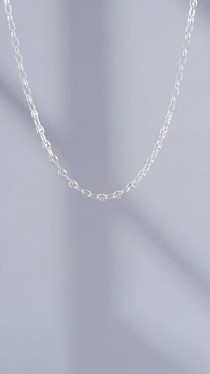 Cadena tipo GCI en plata 4,5 mm