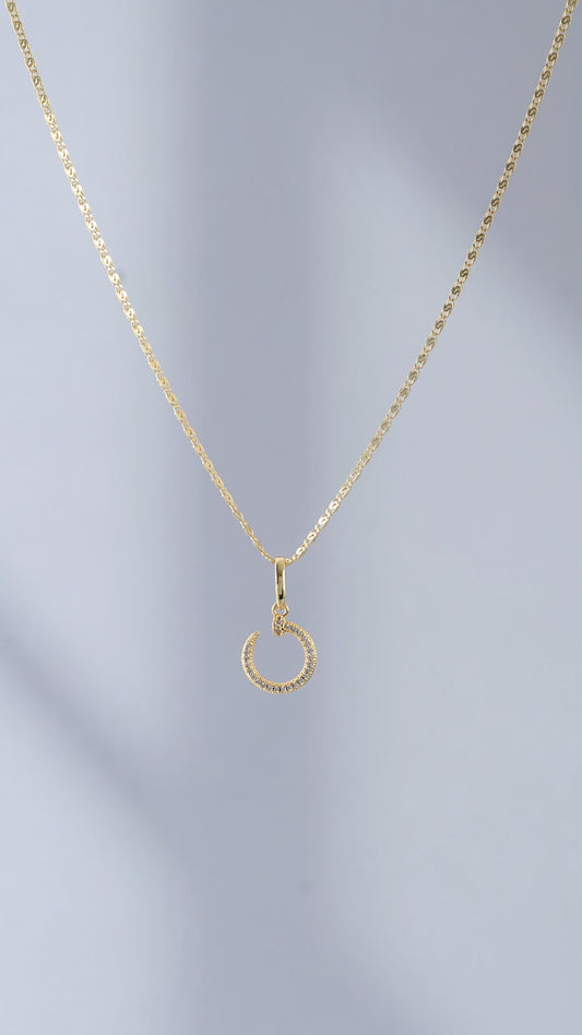 Cadena Caracol Plana 1.80 mm 45 Cms — Oro Laminado