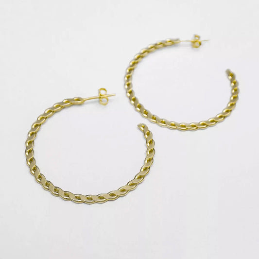 Aretes Semi Candonga 3.8 Cms