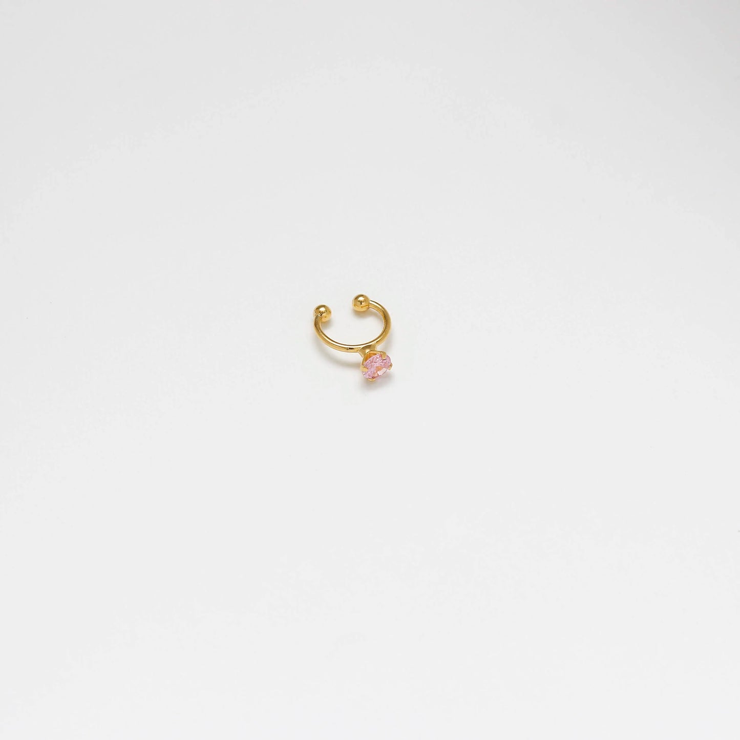 Aretes Pearcing fake 1.4cm ROSADO