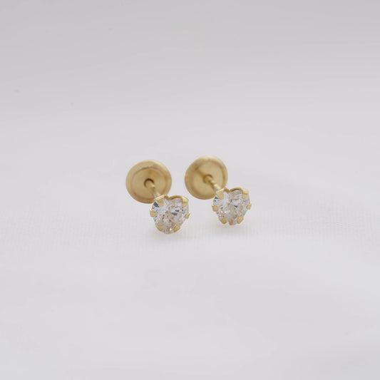 Aretes Topo Amour SB 4 mm