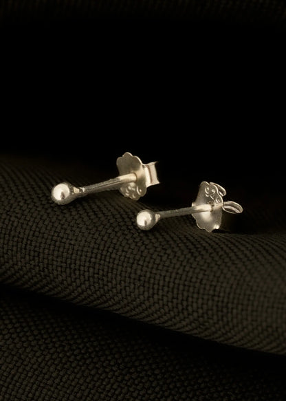 Aretes Topo Balin #2 en plata.