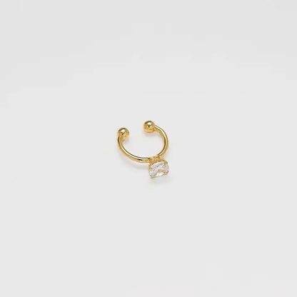 Aretes Pearcing fake 1.4cm CRISTAL