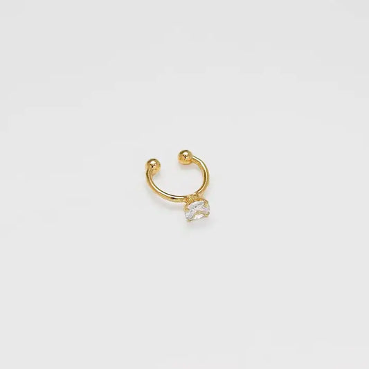 Aretes Pearcing fake 1.4cm CRISTAL