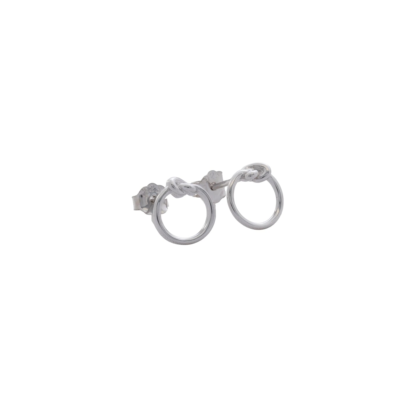 Aretes Topo Knot 7 mm en plata 925
