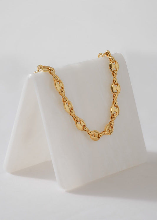 Pulsera Gci 20 Cms — Oro Laminado