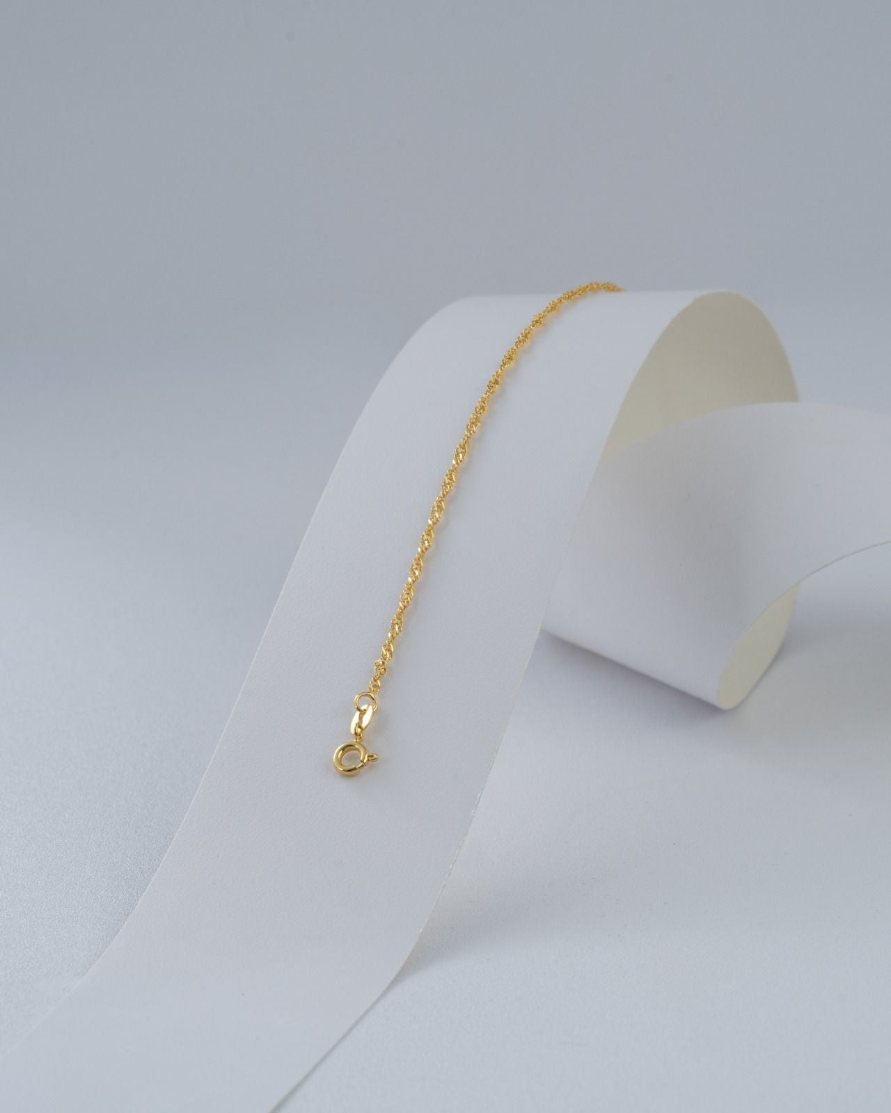 Pulsera Singapur - Oro laminado