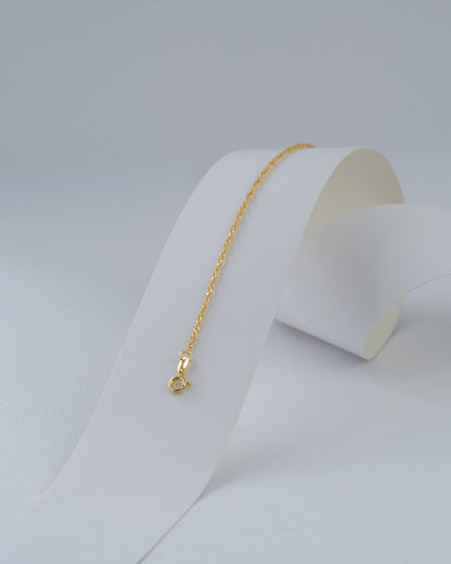 Pulsera Singapur - Oro laminado