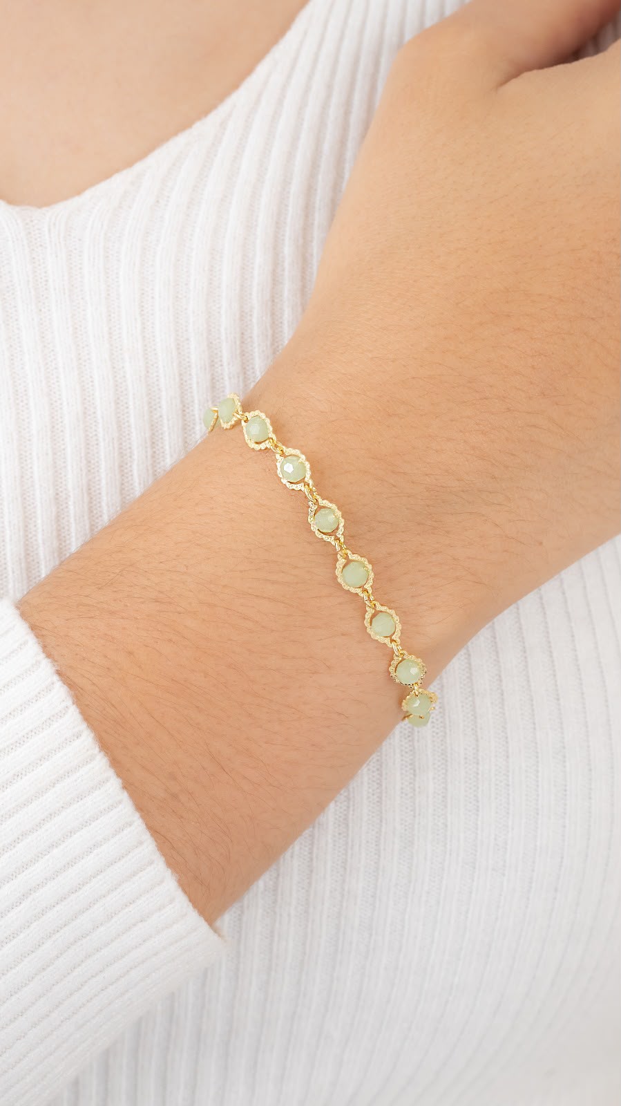 Pulseras Sweet Lemon 16 Cms + Extensor — Oro Laminado