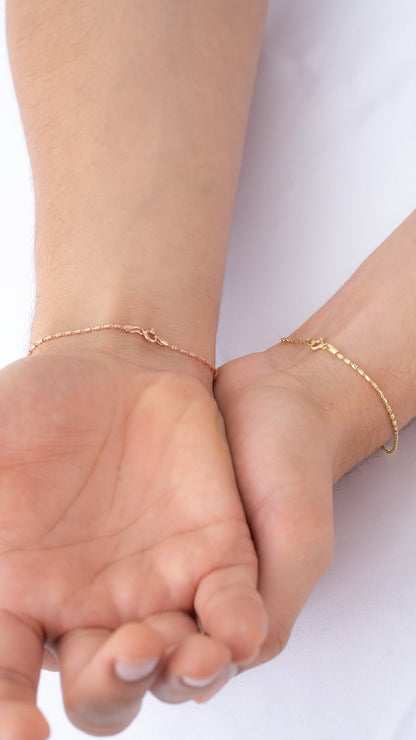 Pulsera Tube Gold IT 19.5 Cms — Plata 925 laminado en oro 18K Vermeil