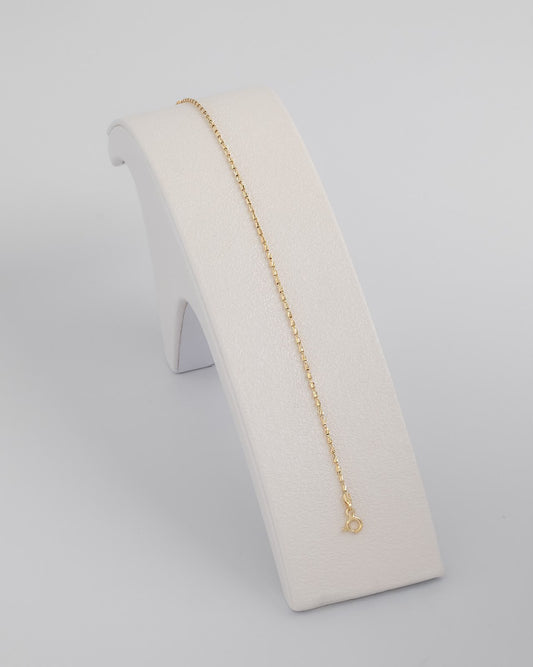 Pulsera Tube Gold IT 19.5 Cms — Plata 925 laminado en oro 18K Vermeil