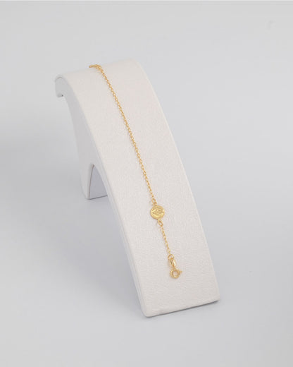 Pulsera Virgen Milagrosa 16.5 Cms Extensor — Oro Laminado