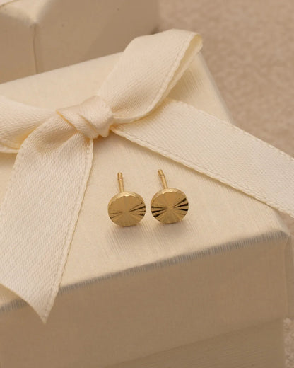 Aretes Sol Redondo 6 mm