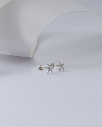 Aretes Astra Star 7 mm en plata