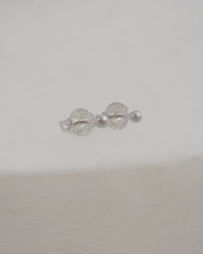 Aretes Topo Balin #2 en plata.