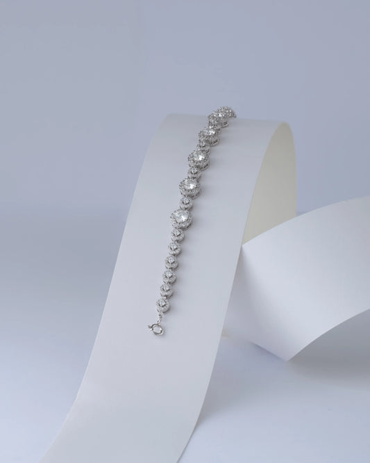 Pulsera Cleo MT 15 Cms + Ext — Plata 925